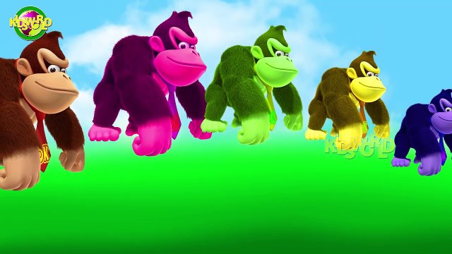 Cartoon Finger Family Rhymes For Kids Cartoon Gorilla Cute Animated Finger Family Rhymes For Childre