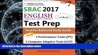 Audiobook SBAC Test Prep: Grade 7 English Language Arts Literacy (ELA) Common Core Practice Book