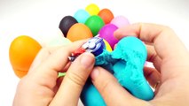 Learn Colors with Playdoh Surprise Eggs Hulk Peppa Pig Pets Paw Patrol Plane Dora SpongeBob + Songs