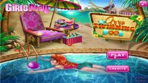 Anna Swimming Pool - Frozen Anna Games - Anna Swimming Pool Game for Kids