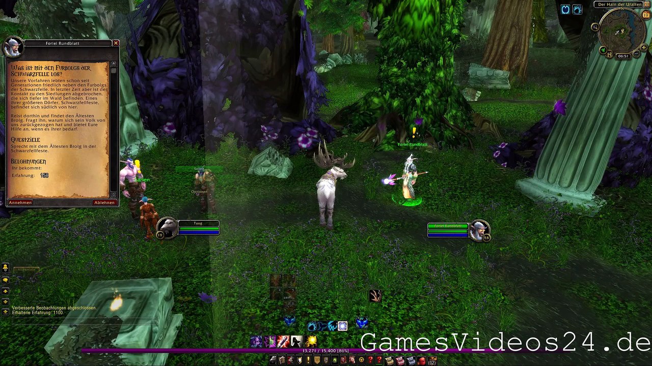 World of Warcraft Quest: Was ist mit den Furbolgs der Schwarzfelle los?