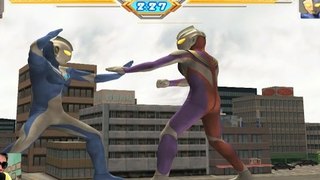Sieu Nhan Game Play | Ultraman Tiga đấu với Ultraman cosmos | Game Ultraman eluvation 3