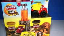 Play-Doh Construction Grinding Gravel Yard Digging Rigs Toy Review