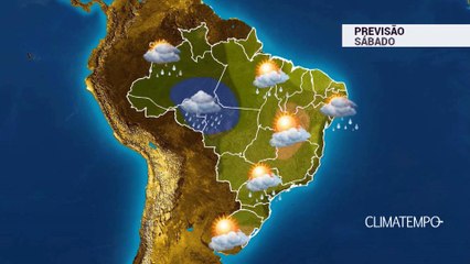 Previsão Brasil - Ar polar se afasta do país