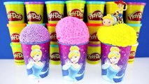 CINDERELLA Play Foam Clay Cups with Play Doh Surprise Eggs – Disney MLP Toys
