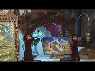 Η Νεκταρία Καραντζή στην Παναγία της Σκριπούς την Τετάρτη 21 Δεκεμβρίου.