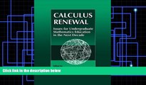 Buy Susan L. Ganter Calculus Renewal: Issues for Undergraduate Mathematics Education in the Next