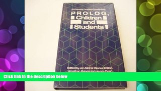 Buy Jon Nichol Prolog, Children and Students (Fifth Generation Computing in Education Series)