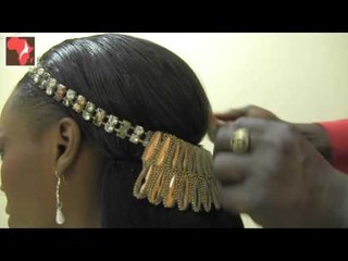 Coiffure de cocktail pour mariée by Evra Adji