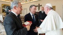 دیدار پاپ فرانچسکو با رییس جمهوری پیشین و کنونی کلمبیا