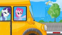 MLP Songs Wheels on the Bus Go Round and Round | Nursery Rhymes for Kids