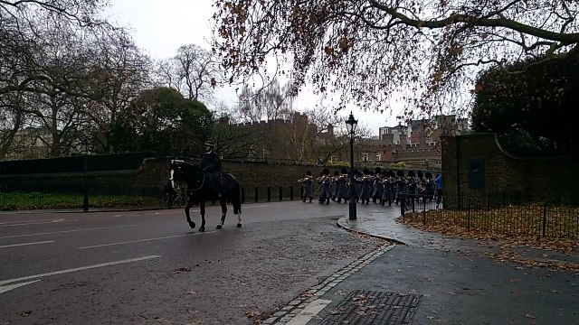 revue de la garde à Buckingham Palace