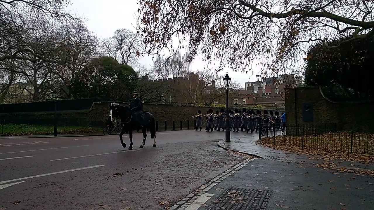 revue de la garde à Buckingham Palace