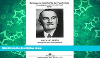 Audiobook  Willy Hellpach: BeitrÃ¤ge zu Werk und Biographie (BeitrÃ¤ge zur Geschichte der