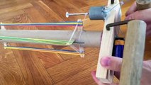 How to Make an Electric MiniGun that shoots Rubber Bands - Machine gun Tutorial