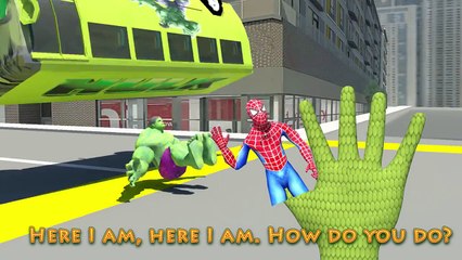 Finger Family Song Collection | Spiderman Vs Hulk Cartoon Finger Family & Kids Songs Lyrics