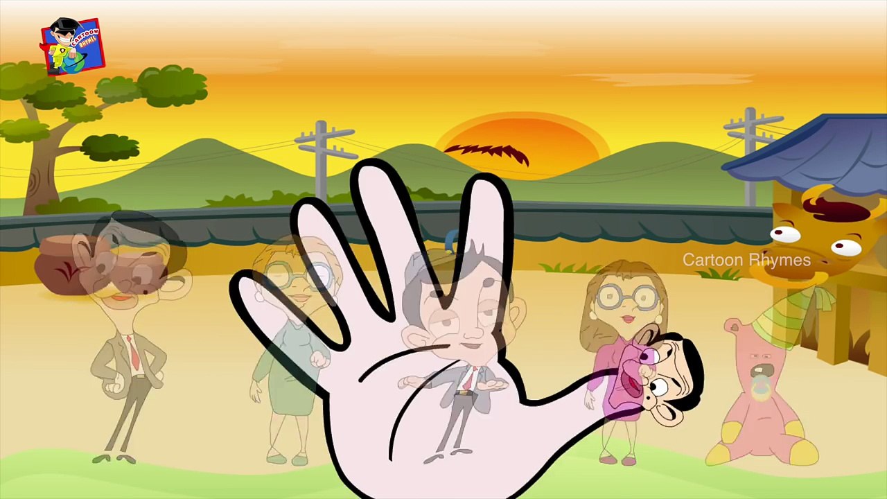 Mr.Bean Finger Family Rhyme Nursery Rhymes for Children Cartoon
