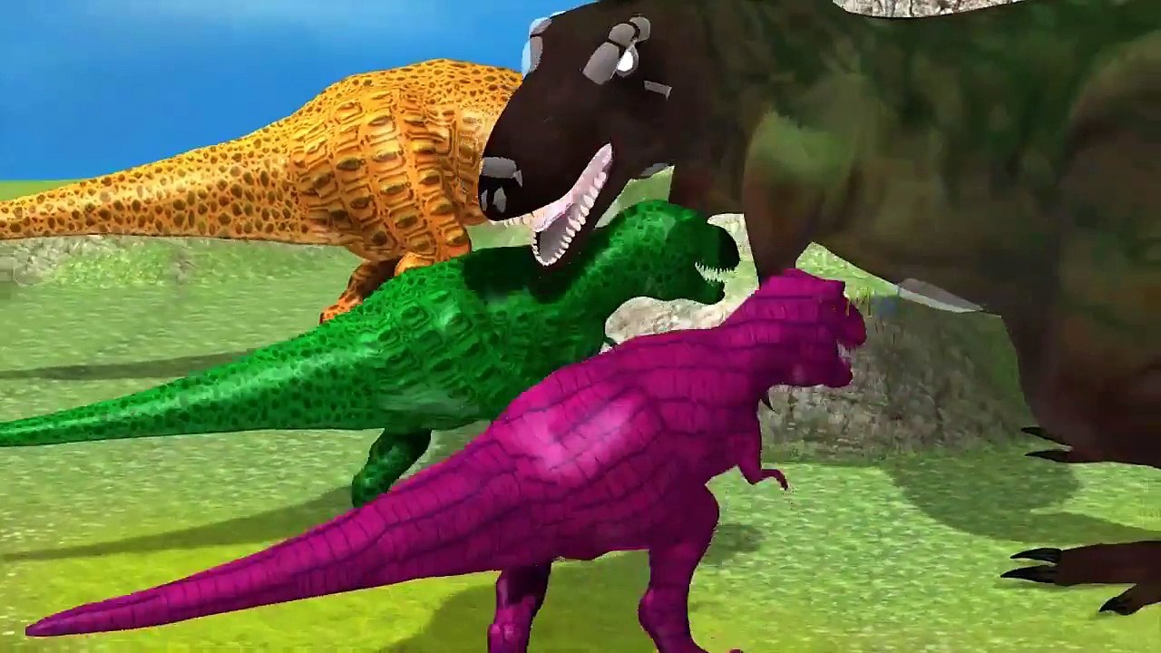 Colors Tiger Dinosaurs Elephant Kids Cartoons Colors Lion Vs Gorilla Evil Action Fight Movies