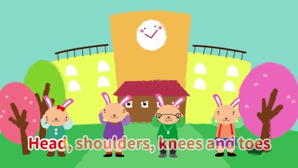 Karaoke; Head, Shoulders, Knees and Toes | Children Nursery Rhyme | Kids Songs | Baby Puff Puff