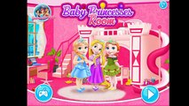 Disney Baby Princesses Room❤ Frozen Baby Elsa, Anna and Rapunzel Do the Chores Together