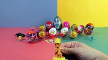 17 Surprise Eggs!!! Opening Kinder Surprise Chupa Chups CARS BARBIE DISNEY MLP toys for kids