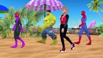 Spiderman Becomes Hulk Frozen Elsa Pink SpiderGirl Doctor Syringe Joker Prank Animals SuperHeroes