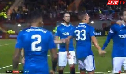Martyn Waghorn  Goal HD - Hamilton	0-2	Rangers 16.12.2016