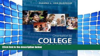 Best Price Orientation to College Learning Dianna L. Van Blerkom On Audio