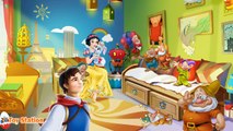 Five Little Snow White Dwarfs Jumping on the Bed | Five Little Monkeys Jumping on the Bed Baby Song