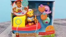 Bubble Guppies Surprise Eggs & Daniel Tigers Neighborhood Bath Toy Boat DisneyCarToys