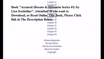 Download Accused (Rosato & DiNunzio Series #1) ebook PDF