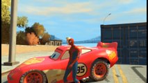Spiderman et Elsa de Frozen le film samuse avec Flash McQueen de Cars 2 | Jeu Vidéo en Français
