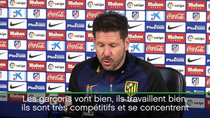 La Liga - Simeone: "Trouver des solutions"