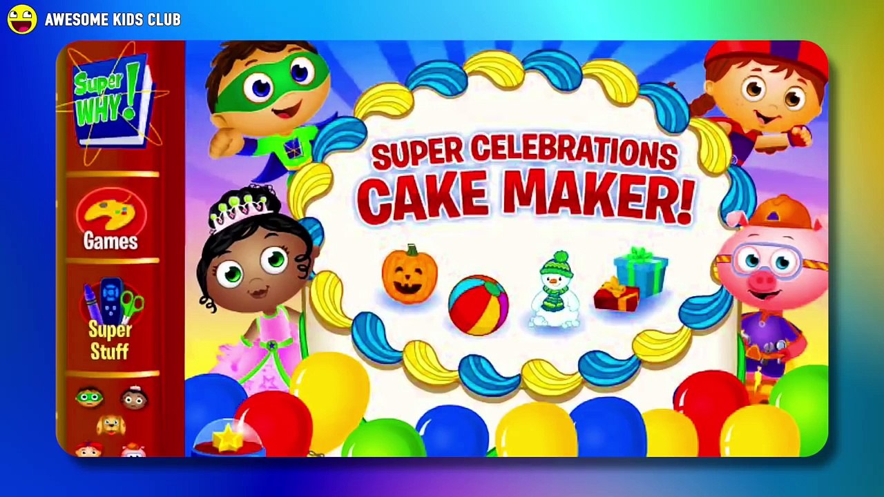 Super Why : Birthday Cake Maker Gameplay