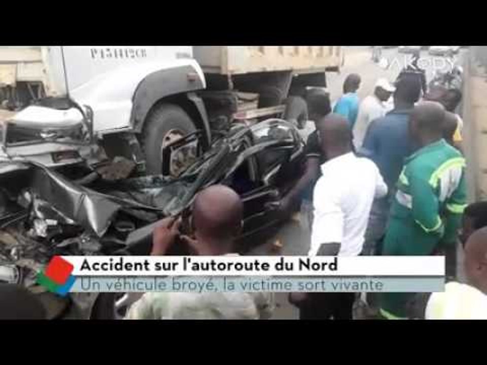 Il sort vivant de son véhicule broyé sur l'autoroute du nord