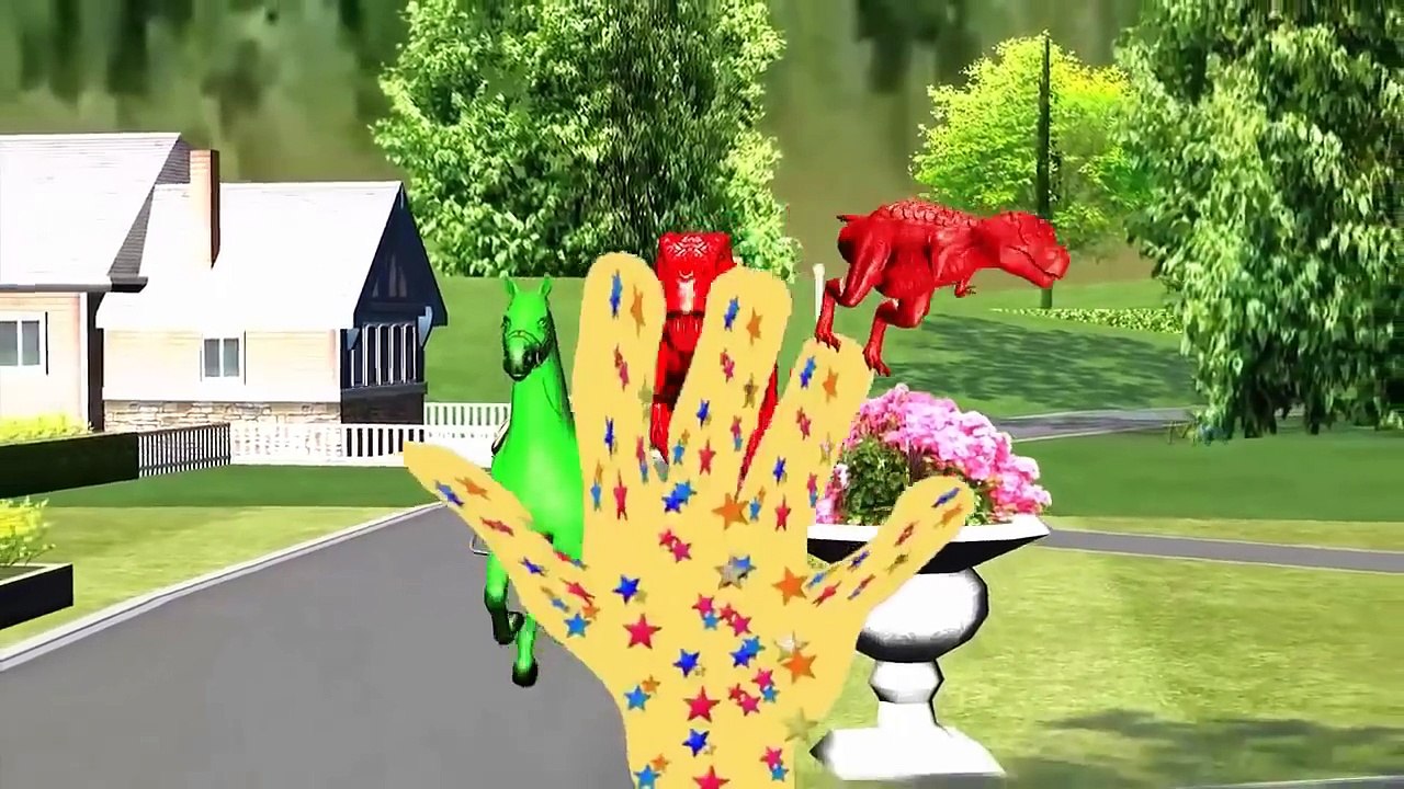 Spiderman Dinosaur Finger Family Song Dinosaur Nursery Rhymes For Children 3D Finger Family Rhymes