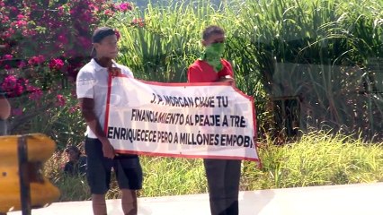 71 dias de protestas en el peaje de San Manuel