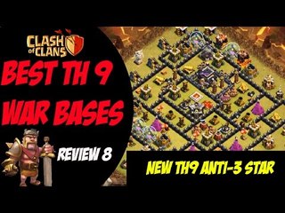 Strong Anti 3 Star War Base For New TH9s | Best TH9 War Base Designs #8 | Clash of Clans