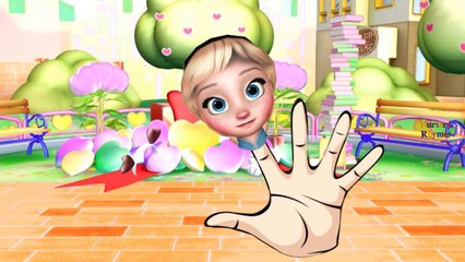 Frozen Elsa Cartoon Singing Finger Family And Baa Baa Black Sheep Nursery Rhymes for Children