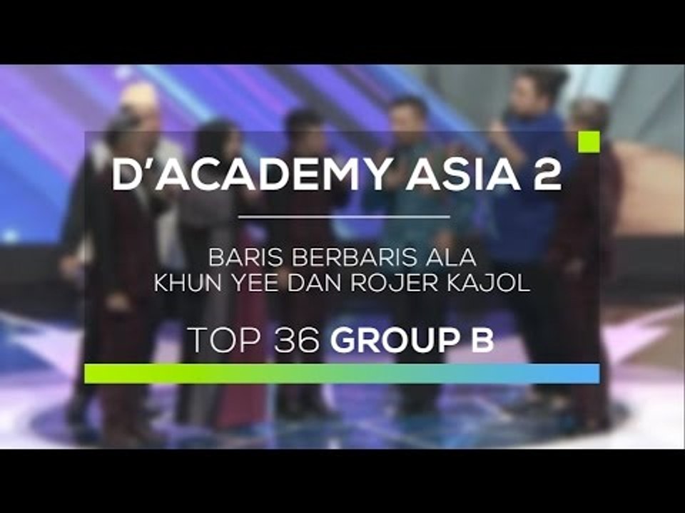 Baris Berbaris ala Khun Yee dan Rojer Kajol (D'Academy Asia 2)