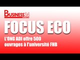 Focus Eco / L'ONG ADI offre 500 ouvrages a l'université FHB