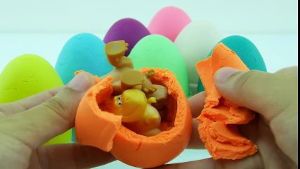 MANY PLAYDOH SURPRISE EGGS !! Teenage Mutant Ninja Turtles Frozen McQueen Cars 2 Thomas Train Toys