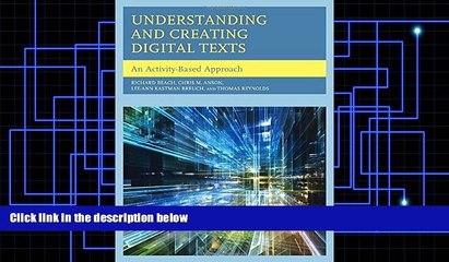 PDF Richard Beach Understanding and Creating Digital Texts: An Activity-Based Approach For Ipad