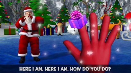 Santa Claus Dancing 3D Animation Finger Family Song!