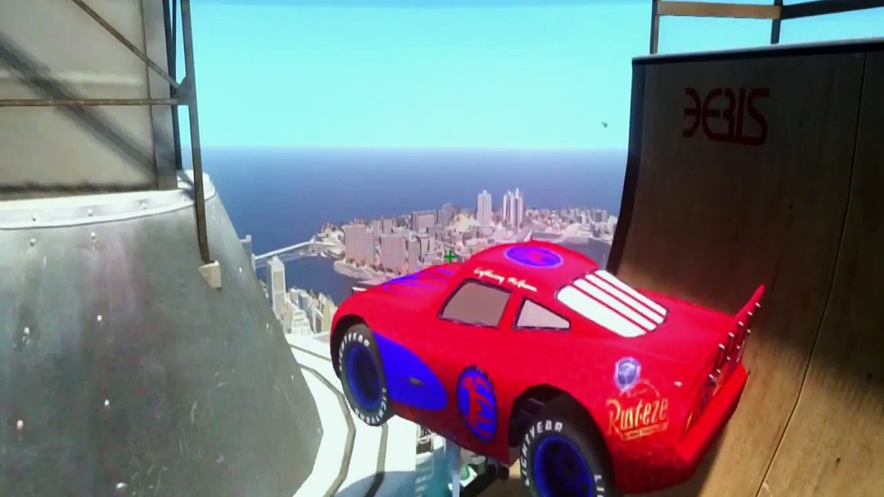 Cars Custom Lightning McQueen Cars in Yellow Green Red for Elsa Frozen The Snow Queen Disney Pixar