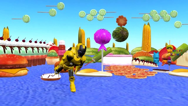 Finger Family Rhymes For Children Yellow Ironman Cartoons | Finger Family Nursery Rhymes Ironman