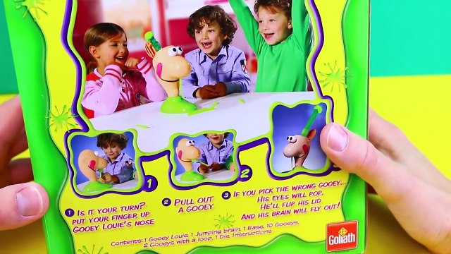 YUCKY BOOGERS! Gooey Louie Sticky Booger Challenge Game & Toy Review DisneyCarToys