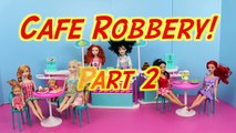 BARBIE IN PRINCESS POWER Doll & Chelsea Barbie Mall Robbery Part 2 Frozen Elsa DisneyCarToys