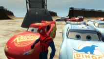 ★★★ Lightning McQueen ★★★ Dinoco Disney Pixar Cars and Spiderman & Nursery Rhymes Songs for Children