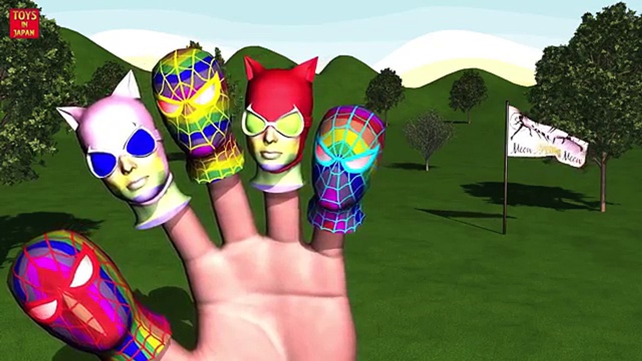 SPIDER-MAN RIDE MICKEY MOUSE BANANA CAR Finger Family & MORE | Nursery Rhymes In 3D Animation